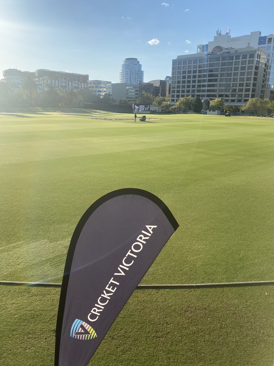 Preparations are in full swing at the Albert for the Women’s First XI Grand Final, where our girls will tackle Carlton, kicking off at 10.30am. Magnificent day, free entry, quality cricket, no excuses not to get down and watch! <a href="/vicpremcricket/">Vic Premier Cricket</a> <a href="/CarltonCCScores/">Carlton Cricket Club</a>