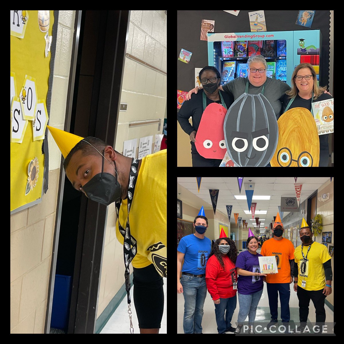 TammyLozano5's tweet photo. Book Character shenanigans with our #CodyColts before leaving for Spring Break! @NISDCody @georgettecarra5 #ColtsRead https://t.co/hhAHKOMacy