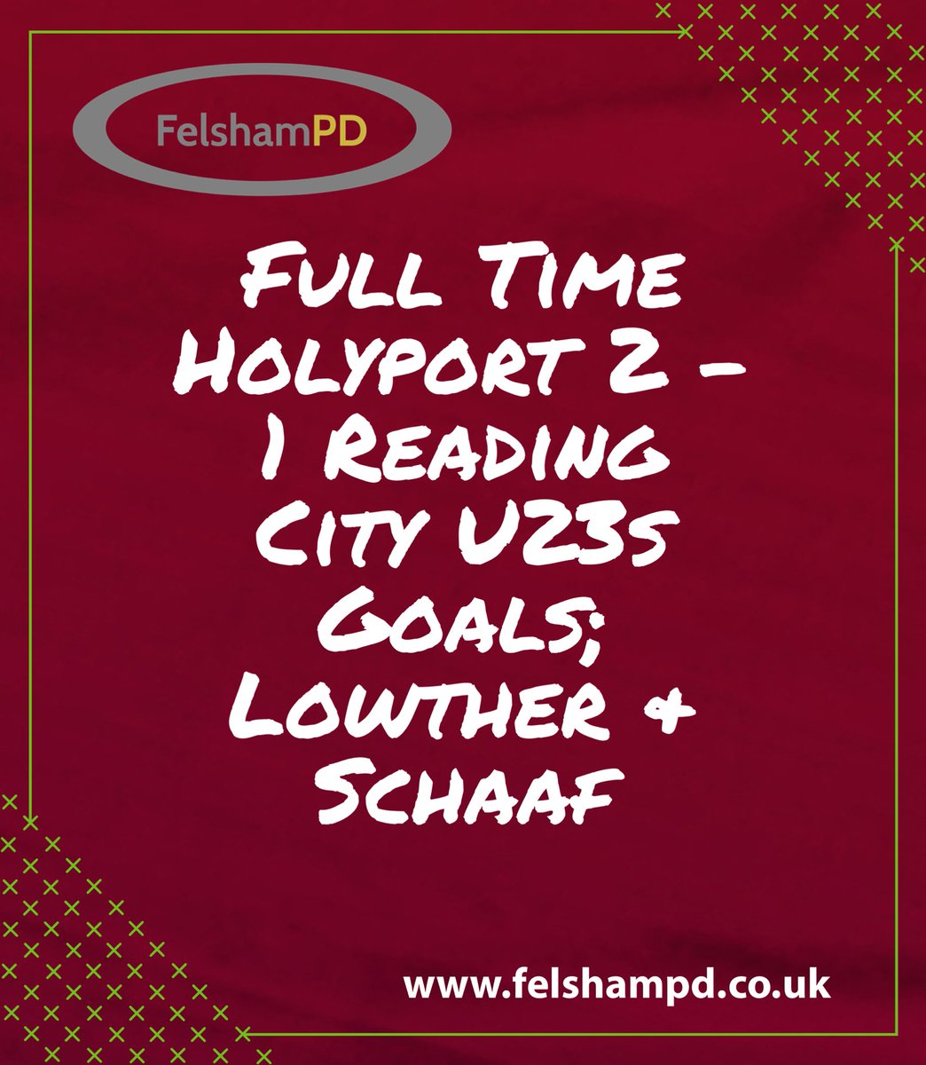 A fantastic result for the Reserves today in the 🏆 beating a side in the league above.
Goals from <a href="/JLowths/">Josh Lowths</a> and <a href="/JonSchaaf99/">Jon Schaaf</a> 👏👏👏