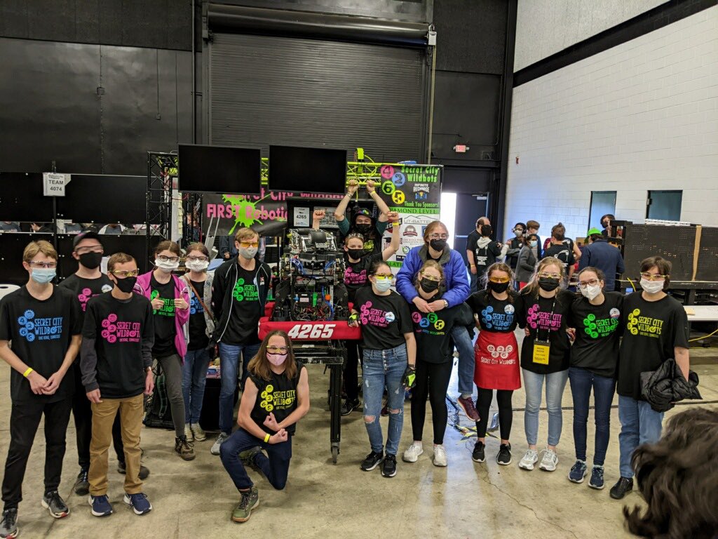 ORHS_Wildcats's tweet photo. Team 4265 (Secret City WildBots) won the Electric City FIRST Robotics Regional in Anderson, SC, and qualified for the FIRST Robotics  Championship in Houston from April 20-23. 

Congratulations! 🚀🚀🚀 https://t.co/b1WxGjcBQX