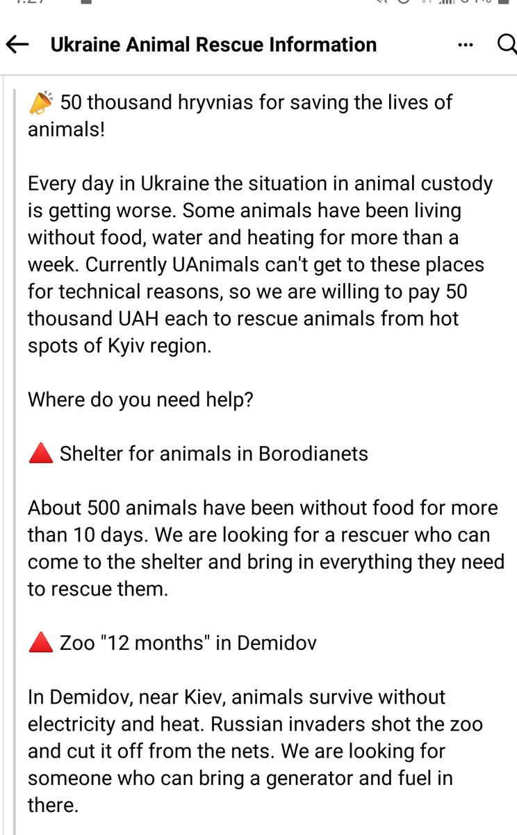 kaylamarie413's tweet photo. Shelters in #Ukraine need help. They need volunteers to help the animals. They can be reached on facebook. If anyone can volunteer for any of these shelters please let me know and I can relay the message. #UkraineAnimals #SOS #HELP #getoutrussia https://t.co/E4N7qTfdHk