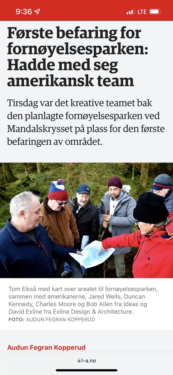 IDEASorlando's tweet photo. In case you aren’t brushed up on your Norwegian, take our word that this is good news. After an incredible research expedition, the #IDEAS team is excited to get to work on a brand new #adventurepark in Southern Norway! Stay tuned for more! #themepark #experiencedesign https://t.co/uDBTJjG3qs