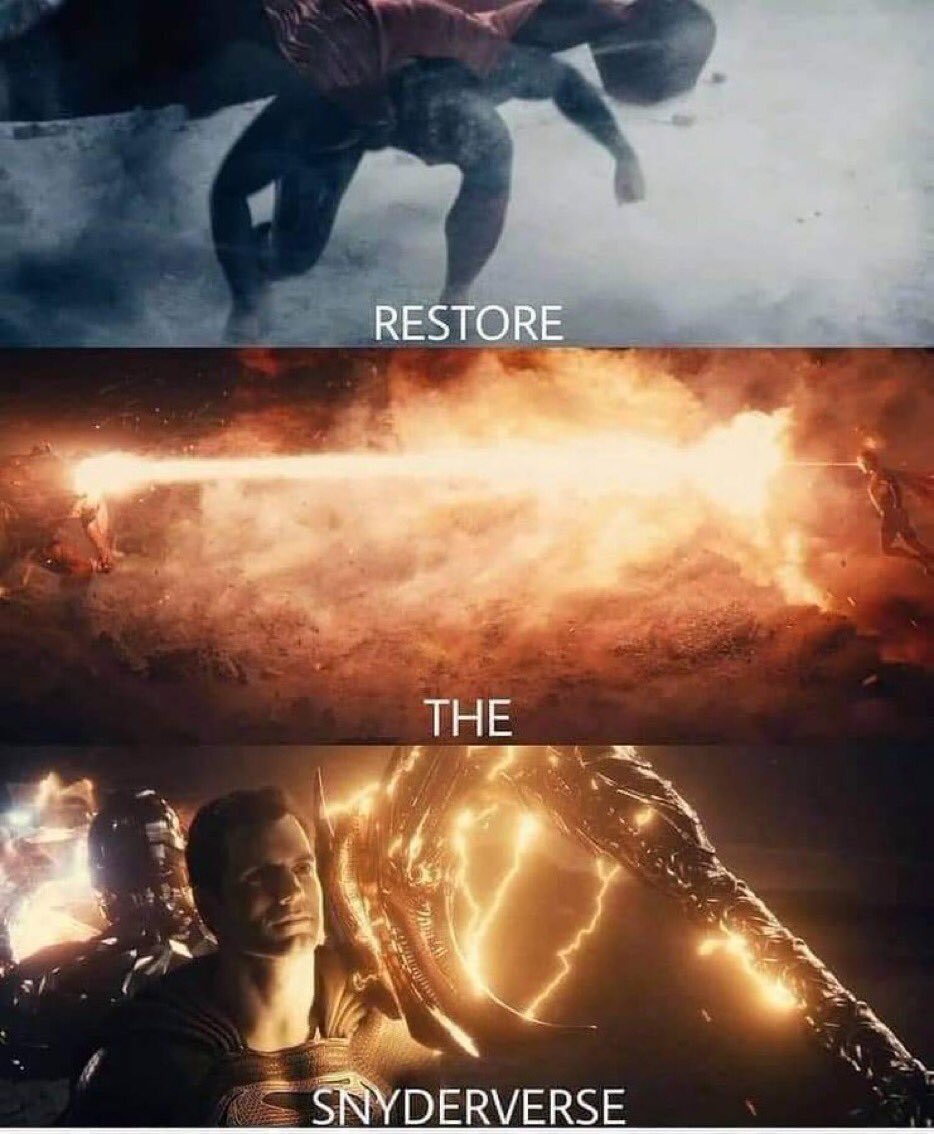 SnyderVerse18's tweet photo. If you see this tweet, reply with #RestoreTheSnyderVerse https://t.co/OkZ0izZQ8i