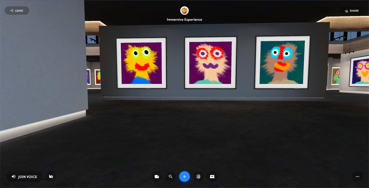 Hello everyone,
In this (click link) Metaverse Gallery, I have exhibited several Arty Geeks characters. Enjoy this exciting experience on your computer 😊.
spatial.io/rooms/61d0c63c…

#NFTs #NFTCommunity #cryptoart #Ethereum #EthereumNFTs #Metaverse #DeFi #NFTartist #NFT #NFTProject