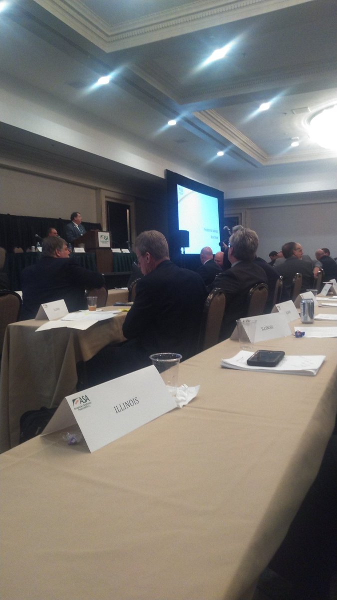Notill20Wessel's tweet photo. All soybean states came together as a unified voice setting our policy as we move forward into the future @ILSoybean @ASA_Soybeans #commodityclassic22 https://t.co/0GeMYdpBXx