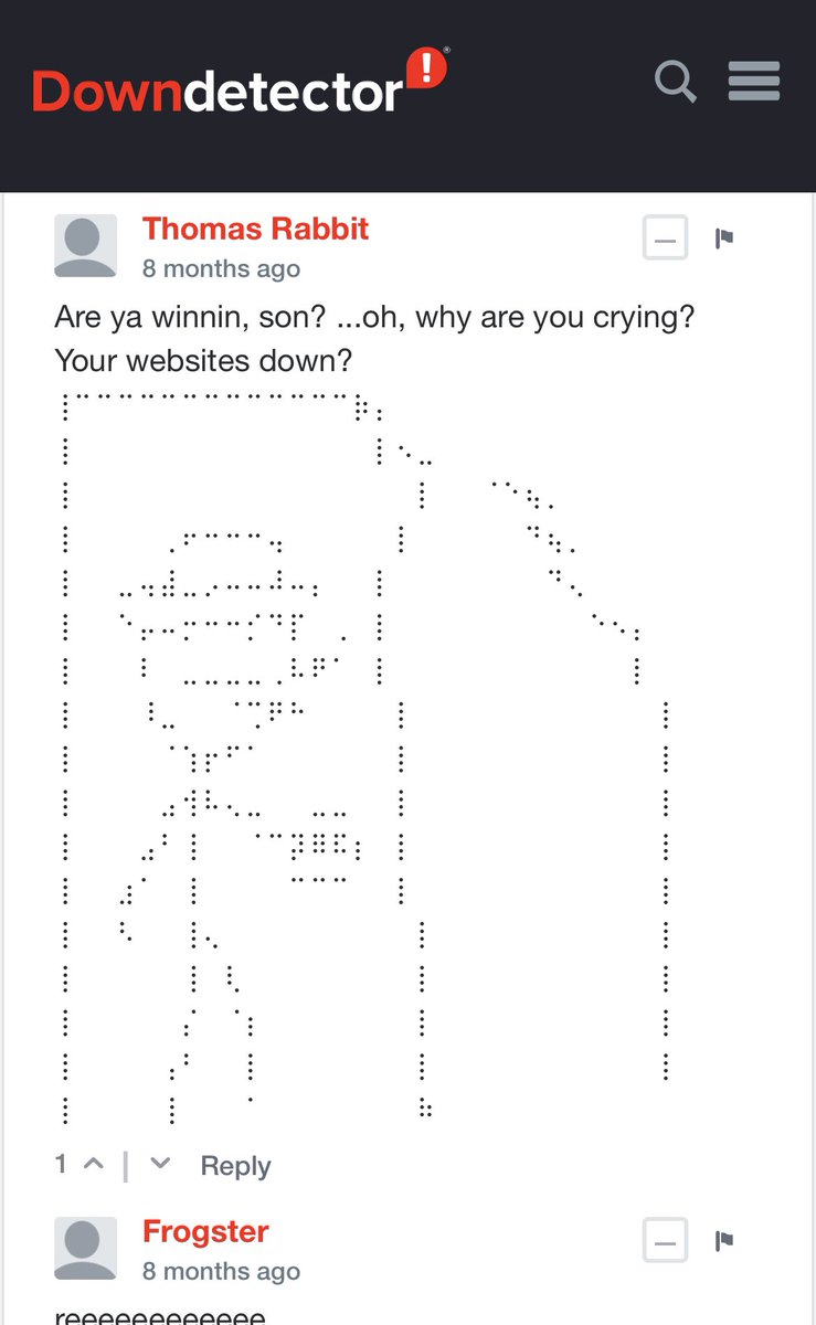 weird downdetector tweet media
