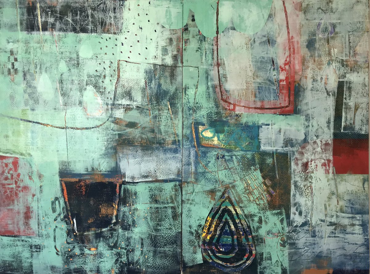 GaleriaMilitar's tweet photo. “Time has Gone By” Available work. Oil on paper on panel. #abstractart #fineart #artsales #artgallery #annehebebrand https://t.co/q7H6pJXBLP