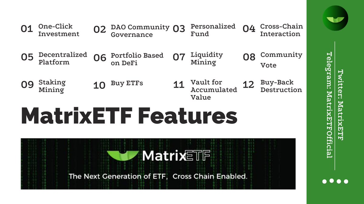 The <a href="/MatrixETF/">MatrixETF</a> community is constantly evolving as we create new products and features that benefit all our users. We have big plans for 2022 and beyond, so keep an eye out for what's coming next! 🤓#MatrixETF #Solana #DeFi #DAO #cryptocurrecy #blockchain