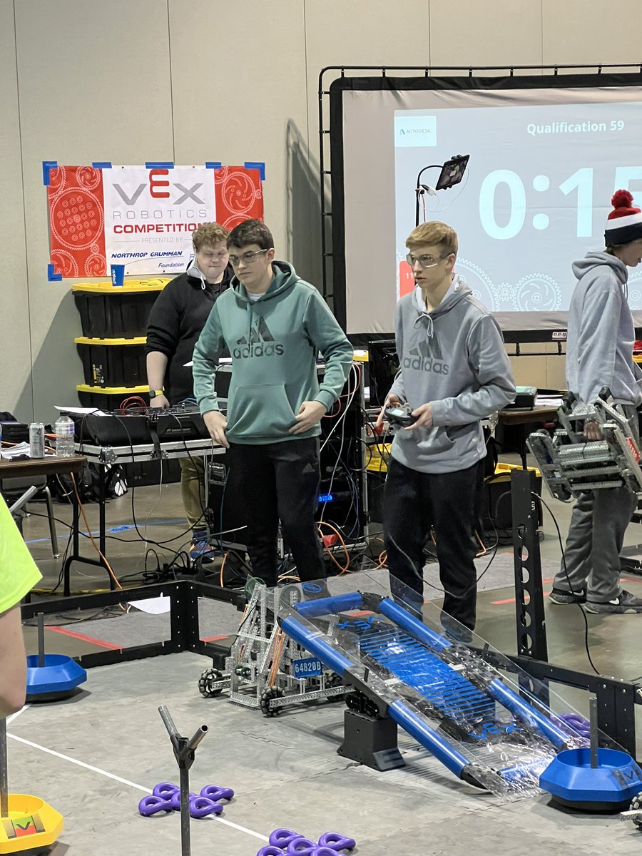deisel68's tweet photo. A great job to the Rebel Robotics Teams today. They lost in the elimination round this afternoon, but I’m super proud of their performance! #WellDone #mycrcs @RalstonK @feefifofum74 https://t.co/609UCZYPGF