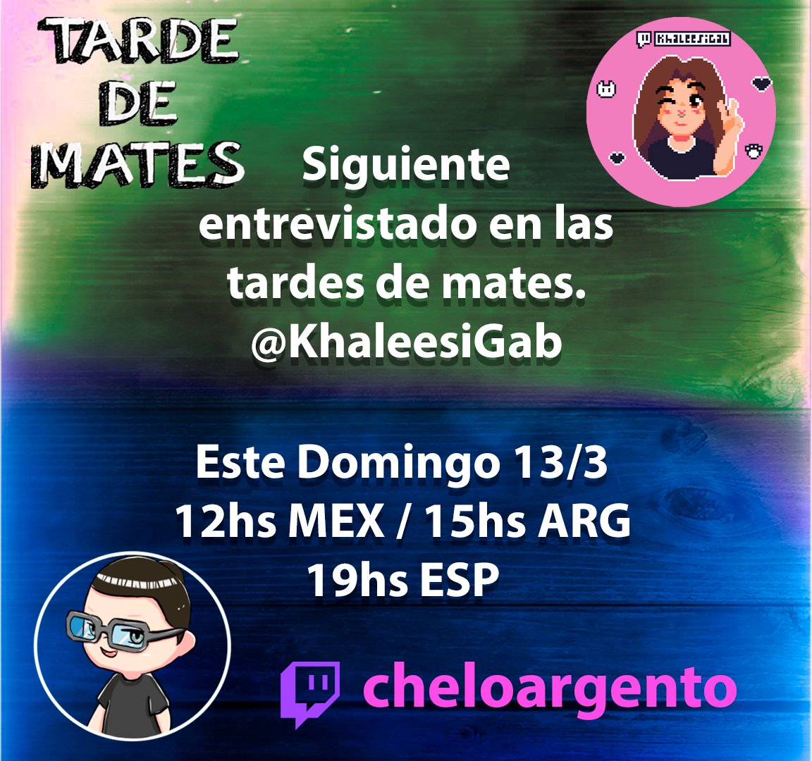 argento_chelo's tweet photo. Es mañanaaaa, tarde de mates con @Khaleesigab no se olviden, pasen a hacerle preguntas también  ustedes. https://t.co/uNHearOuwd