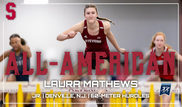 StevensDucks's tweet photo. 𝘼𝙇𝙇-𝘼𝙈𝙀𝙍𝙄𝘾𝘼𝙉 🇺🇸

@StevensXC_TF's Mathews finishes fifth in the 60-meter hurdles to earn first career All-America honor

Full 📰: https://t.co/wSRuB5Mqk9

#AllRise #d3tf #MACtf https://t.co/1eaZsPOf2K