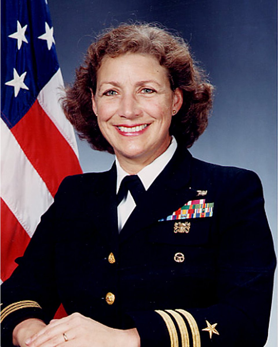 USFleetForces's tweet photo. Commander Darlene Iskra (b.1952) was the first woman to command a Navy ship, the USS Opportune #ARS41 in 1990. She retired in the rank of commander, earned her doctorate degree in 2008, and published her first book about leadership a year later. #USNavy #WomensHistoryMonth https://t.co/gMZ3JING2Q