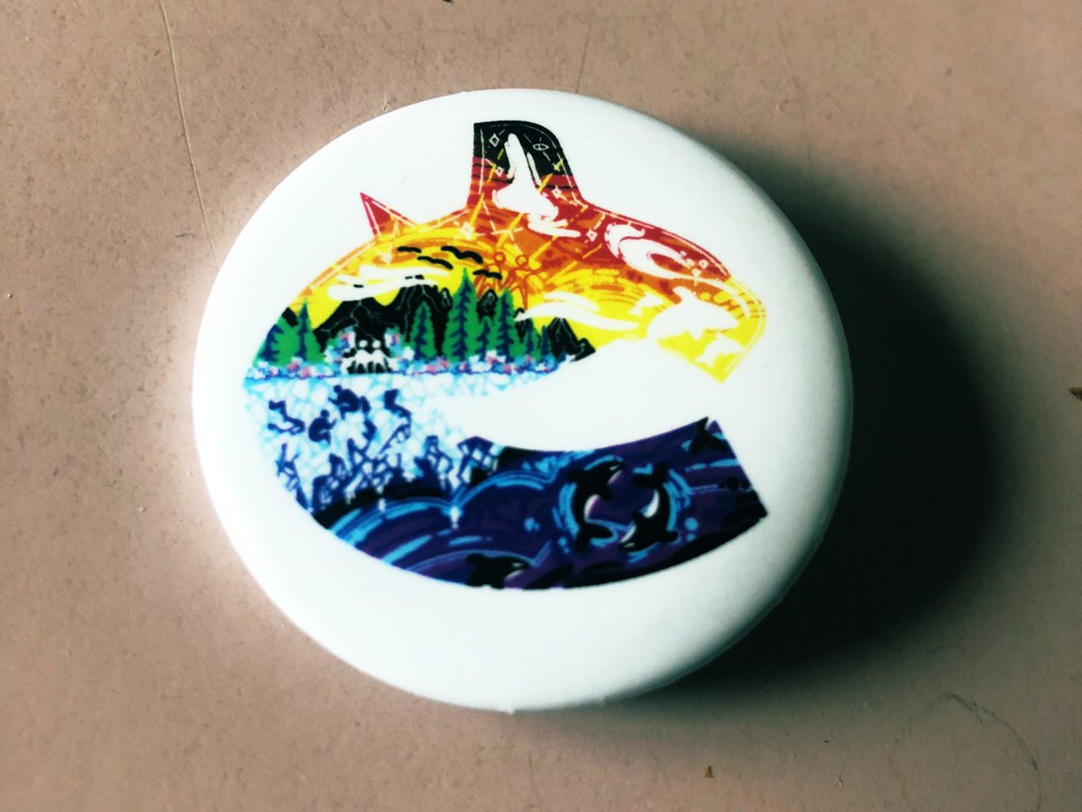 Katie_M_Lowe's tweet photo. Hubby bought me a #gorca pin right off someone’s chest at Roger’s last night. @flyerswitch I love it so much! https://t.co/TWFdK9z0g2