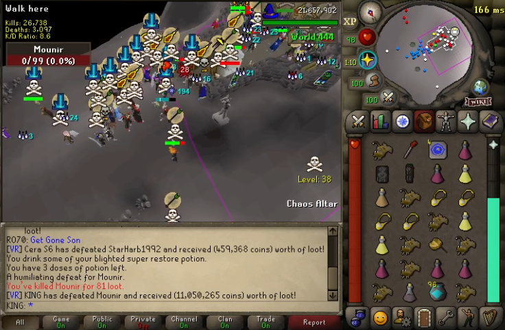 OSRS_VR's tweet photo. BC systematically destroyed by the VR war machine! We seized+1s from both of their leaders(Benz &amp; Mounir) today and slaughtered their members!

Thank you to Mad Ting for keeping the laptop from hell running for us! 

Rev still in hiding after issuing the emptiest threat ever! 😴 https://t.co/2kiQezM5B3