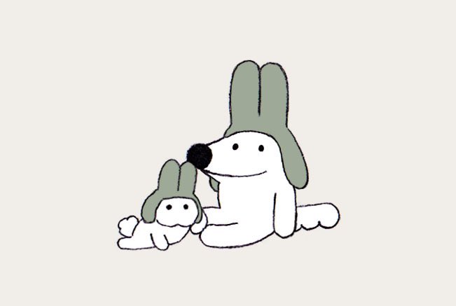 ウルフくんとうっさー🐺🐇 