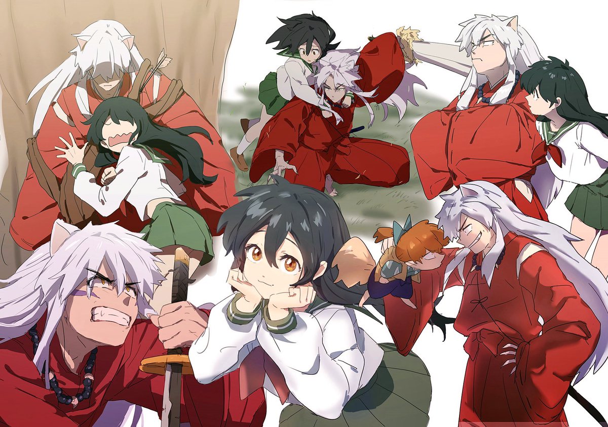 BDahae's tweet photo. I watched the first two seasons of Inuyasha for the first time and I enjoyed it so much I actually drew something wowww #inuyasha https://t.co/o48Np10LDh