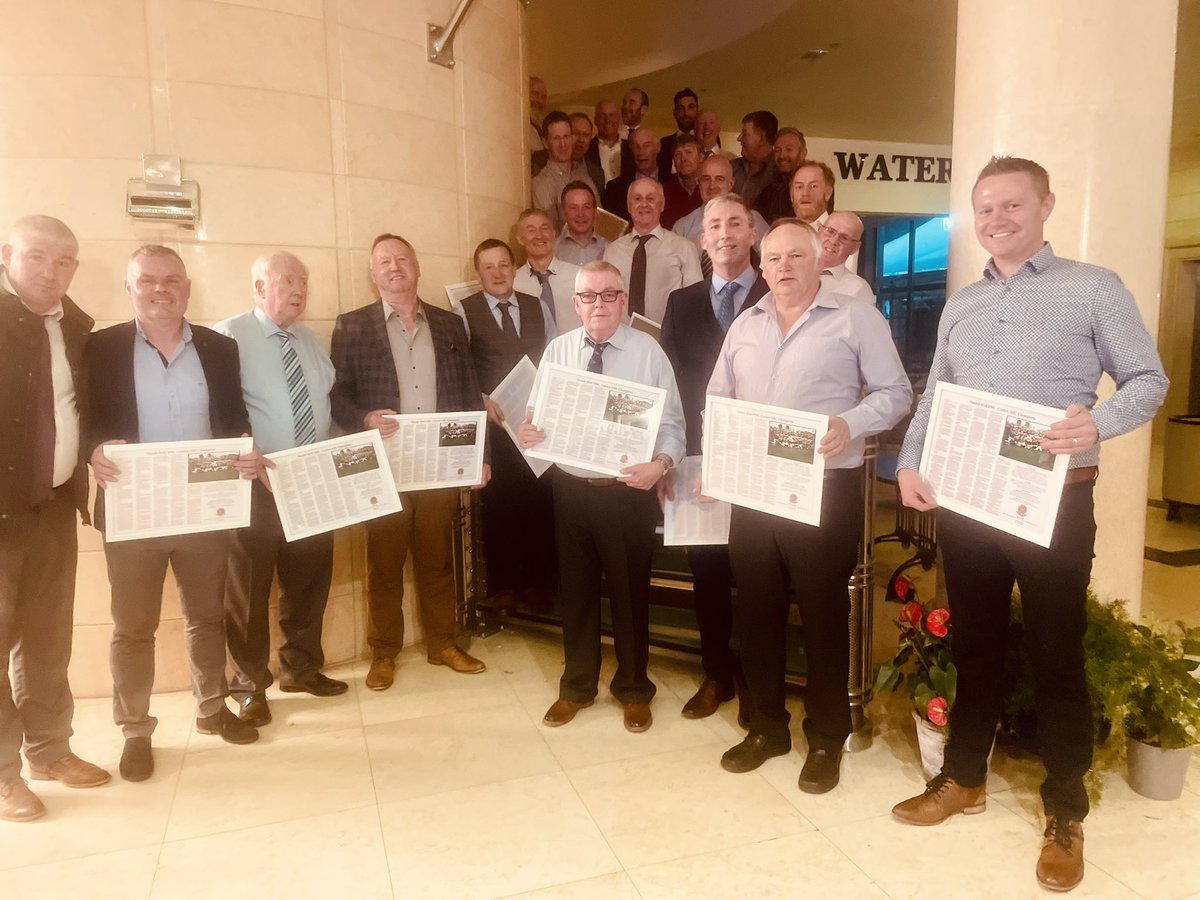 NaomhbridHC's tweet photo. A fantastic honour to have so many of our 1996 County Champions here tonight.

We remember those who couldn’t be.

You made the club what it is today! Thank you https://t.co/LLDI5Ljq4I