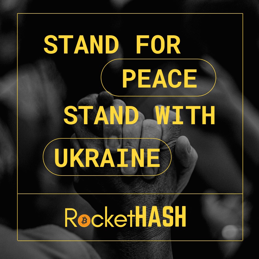 RockethashHQ's tweet photo. We stand for Peace 
We stand with UKRAINE 🇺🇦 

#Peace #Ukraine #Europe https://t.co/ixgY8vX3MQ