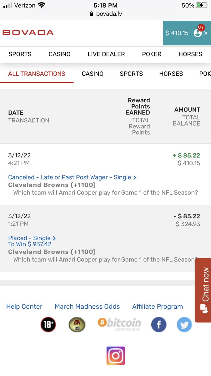 aaron_mueller's tweet photo. So please inform me how this wager is cancelled when news about cooper to Cleveland didn’t even start coming out until 2:15pm and became official at 3pm @BovadaOfficial https://t.co/smYPDCfSvi