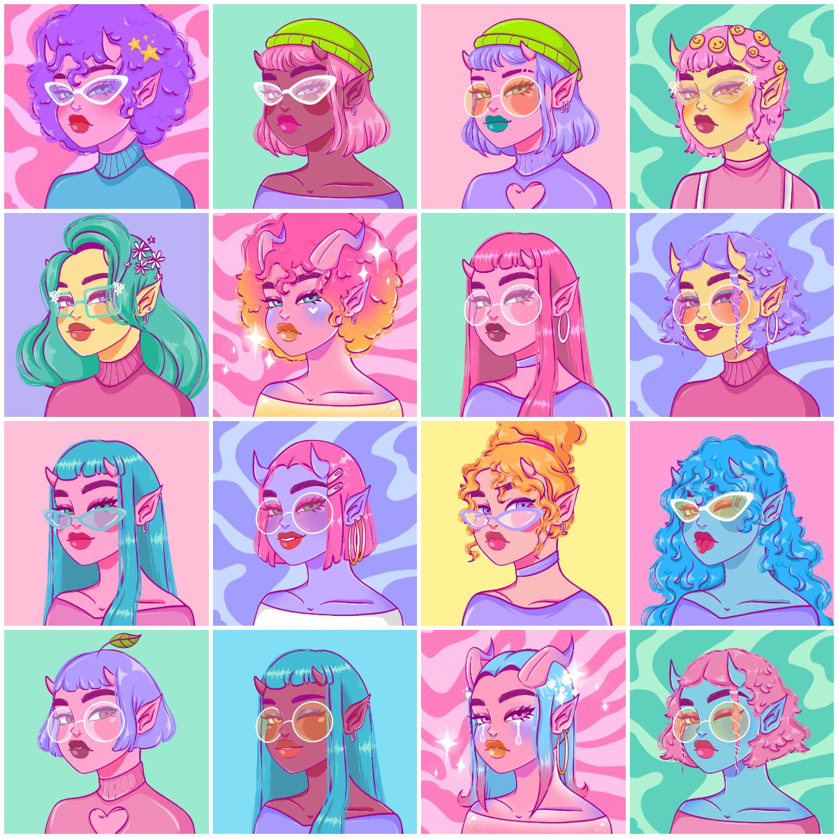 Demon Babes 💜 tweet media