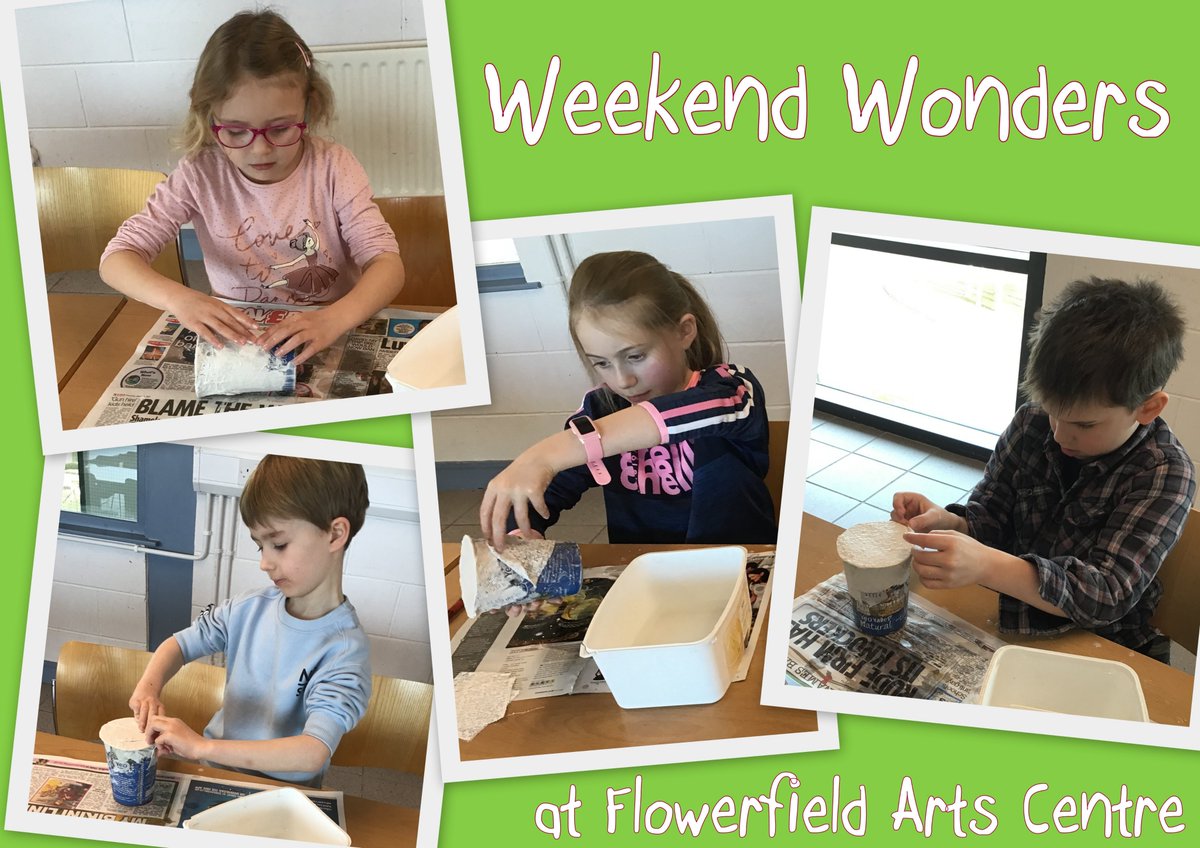 DoodlesArtCo's tweet photo. The start of St. Patrick's fun at Weekend Wonders at @FlowerfieldArts Modoc fun,drawing and painting... wonder what they are making?!! 🎨🖌✂ Looking forward to the 2nd week of this block on Saturday.
#WeekendWonders #CreativityIsMessy #Doodles #KidsWorkshops #MakePaintDrawCraft https://t.co/8tsfxR0rON