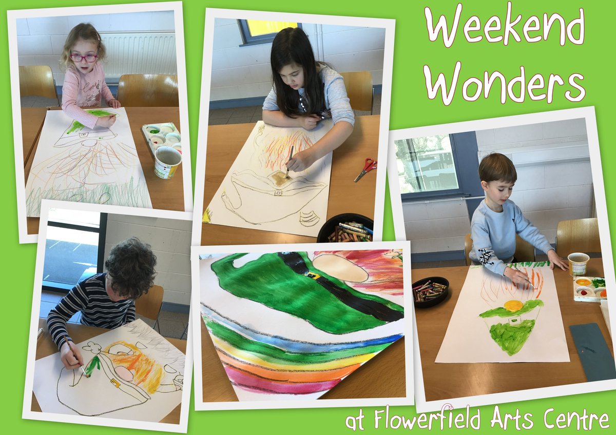DoodlesArtCo's tweet photo. The start of St. Patrick's fun at Weekend Wonders at @FlowerfieldArts Modoc fun,drawing and painting... wonder what they are making?!! 🎨🖌✂ Looking forward to the 2nd week of this block on Saturday.
#WeekendWonders #CreativityIsMessy #Doodles #KidsWorkshops #MakePaintDrawCraft https://t.co/8tsfxR0rON