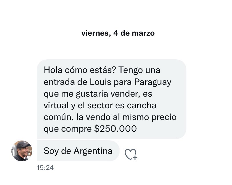 lthstickets's tweet photo. ENTRADA PARA LOUIS EN PARAGUAY!
cualquier persona interesada puede comunicarse con @louibrave https://t.co/1oXeGdJJ1E