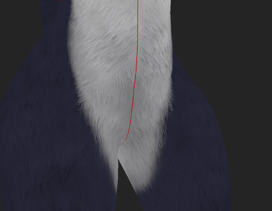 Frostywuff's tweet photo. Finally got the fur pattern I wanted after a few hours of trial and error!!!
#retexturing #vrchat #SubstancePainter https://t.co/CvvKvWpY59