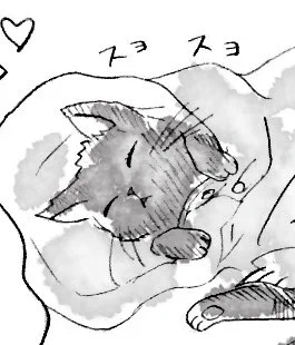 お気に入りの表情😌と完全🐈‍⬛化➡︎半分🐈‍⬛化 