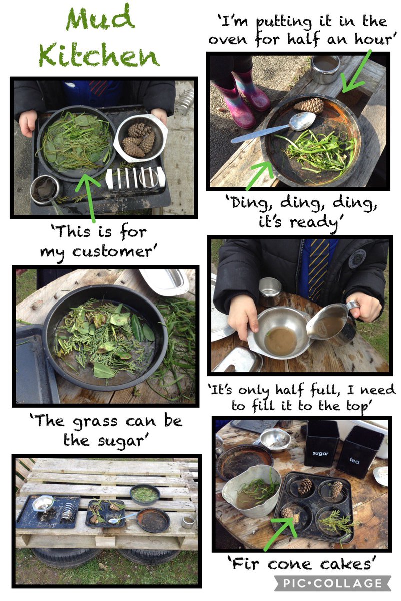 EleanorMiss's tweet photo. After deciding to create a new area in my placement’s outdoor classroom, I sourced a cable reel, pots/pans &amp; made a mud kitchen. This week the children were introduced to the new area, they were very excited to start making potions, pies &amp; cakes. 🍃 #eyfs #edutwitter #outdoorplay https://t.co/vs0QzrThZE