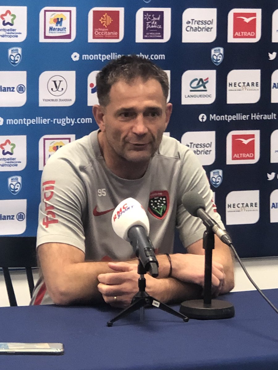 CoteMontpellier's tweet photo. #Sports « On perd ce soir. C’est chiant. On passe par toutes les émotions ce soir. On manque d’ambition et d’efficacité parfois ce soir. On doit retrouver encore plus de #regularite. » Franck Azéma. Manager @RCTofficiel https://t.co/XA4sa6m0bX