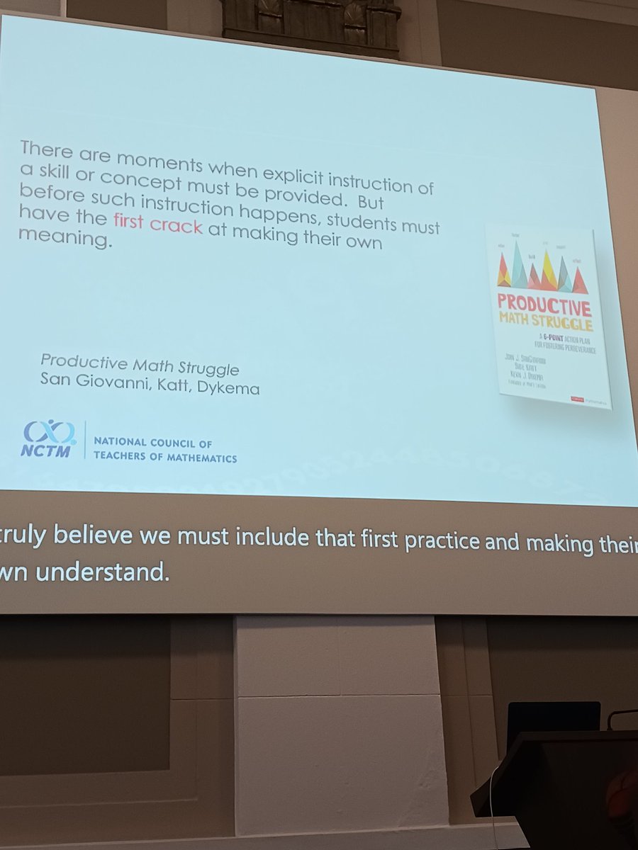 mrs_maldonado7's tweet photo. "It's not how students are doing the math. It's how they are learning the math." @kdykema productive struggle needs to be value! #CMCmath #cmcCentral @KernCMC https://t.co/VUYmJZjSz4