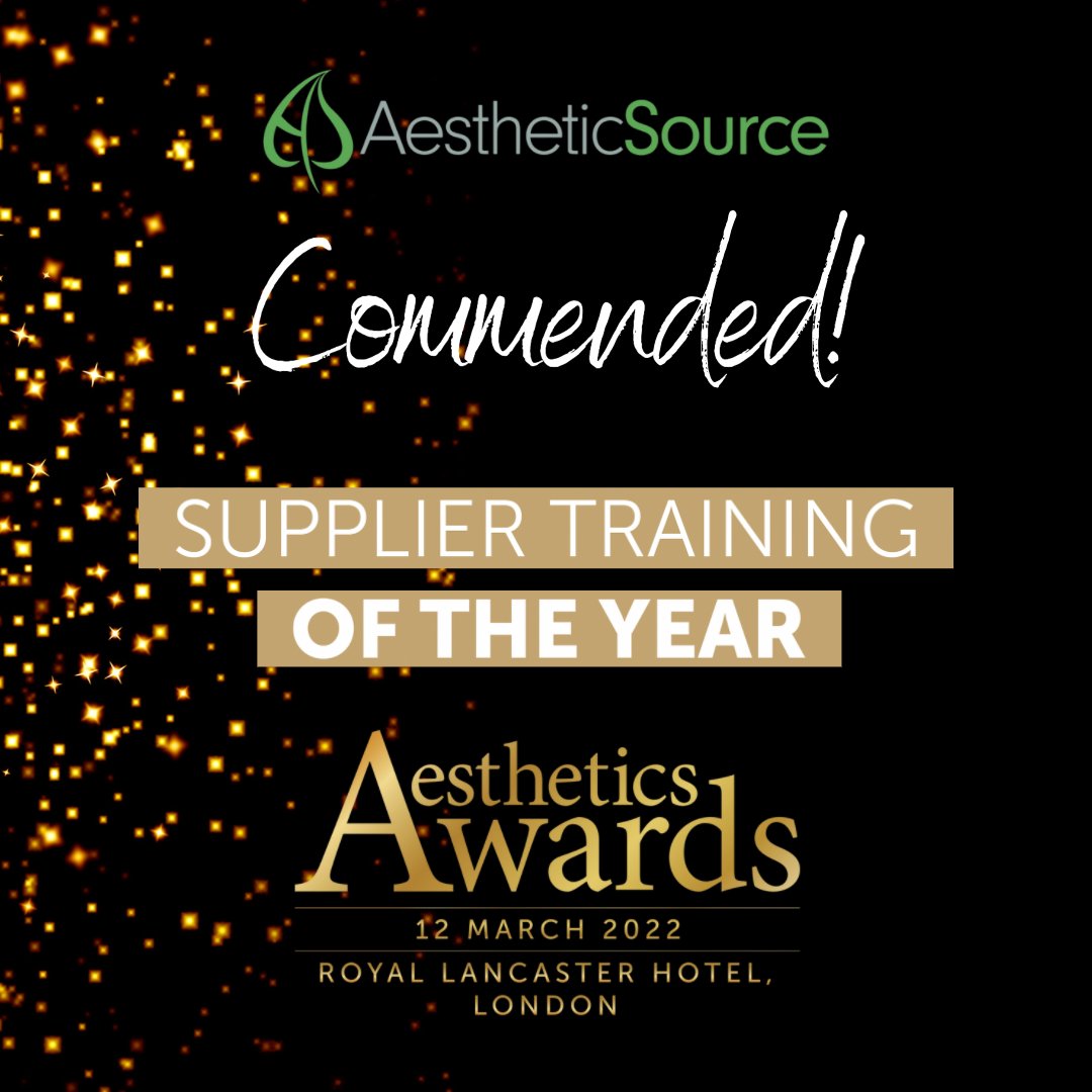 We’ve been COMMENDED! 🌿✨

We were Commended in the Supplier Training of the Year category at the Aesthetics Awards!

#AestheticsAwards #AestheticSource #AestheticsAwards2022