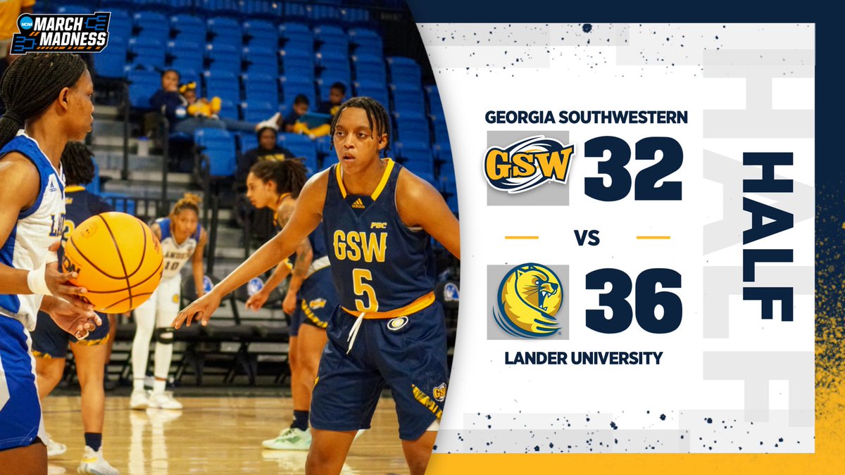 GSWAthletics's tweet photo. In a battle. Time to do our thing.
Halftime against Lander.
#CategoryFive🖐 | #WeTheStorm🌀 https://t.co/HMUNhtlE1w