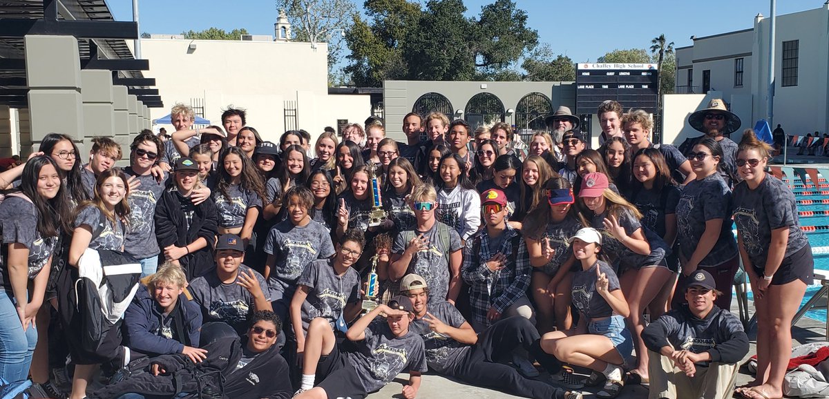 CvhsSwimming's tweet photo. Great day of swimming. Girls took 1st and the boys finished 2nd. 

We broke 5 meet records
Girls 200 Medley Relay
Boys 200 Free Relay
J. Stover 500 Free
L. Teeter 100 Back
H. Smith 100 Brest

...and picked up or improved on many CIF qualifying times. 
#swamfast https://t.co/uLb7D1DDWk