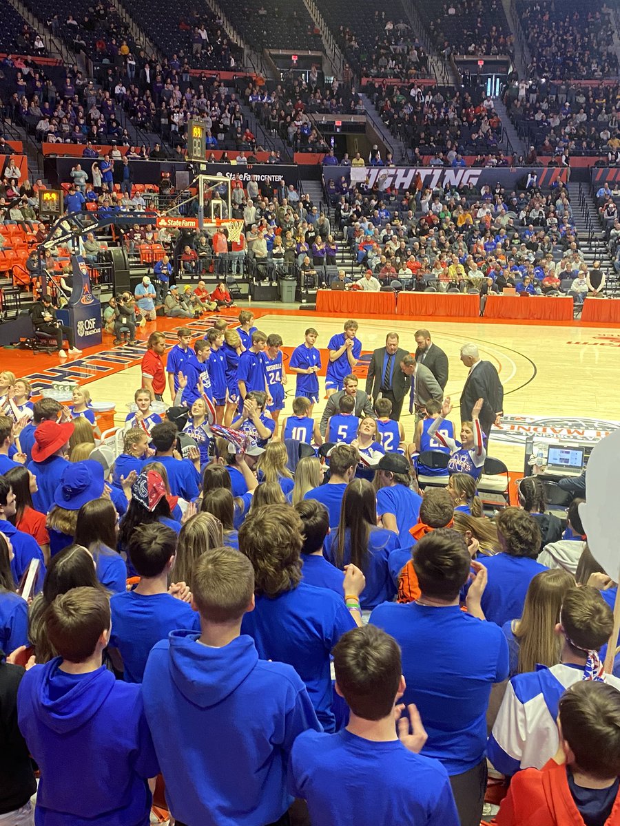NCHSAthleticsAD's tweet photo. This team…never gives up…lead by this man and the best coaching staff  anywhere…made history today! We can’t thank you enough for letting Nashville and it’s community be a part of this season! 30-4 #statechamps #class2a #ihsa https://t.co/ZemQRpan4P
