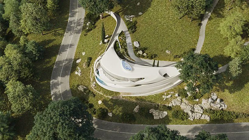 IdealDrapes's tweet image. niko architect’s futuristic membrane house in russia is informed by natural motifs | buff.ly/3t5S8k6