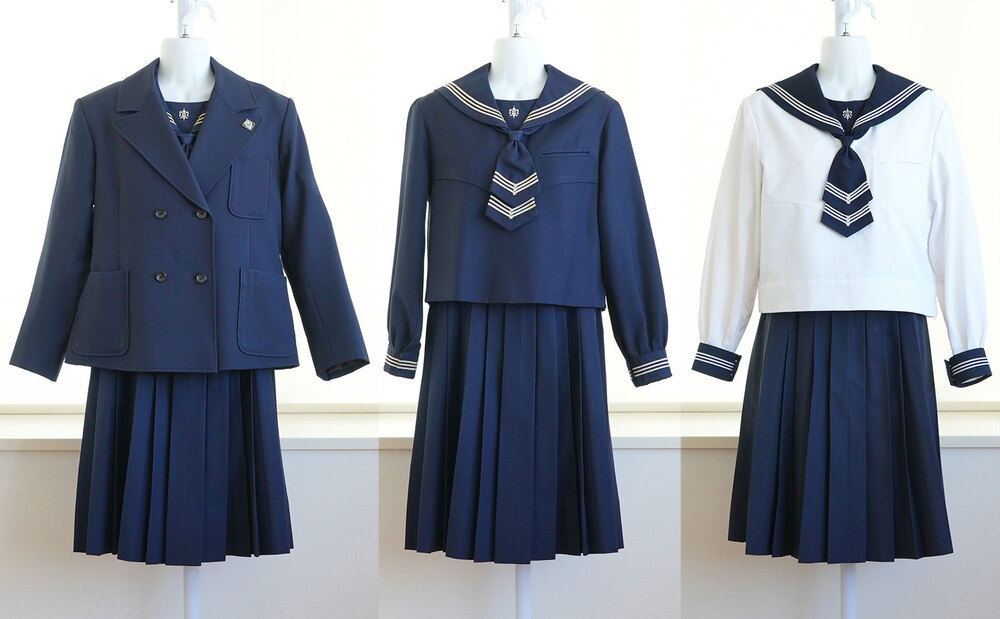 白百合学園 セーラー服 冬用 神奈川県 湘南白百合学園中学高校 [現行制服セット] 冬服夏服 ブレザー