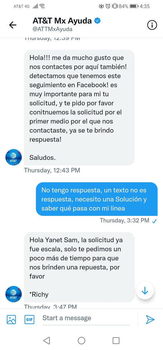 Yanet_Sam's tweet photo. Después de 10 años con @ATTMx, cumplo 12 días SIN SERVICIO, luego de haber pagado la renovación de mi plan con pago anticipado de 1 año, viendo sus redes, al parecer no soy la única. Ojo aquí @Profeco

Ya estoy harta, quiero mi devolución y no su servicio. https://t.co/HlR2vDzIFh