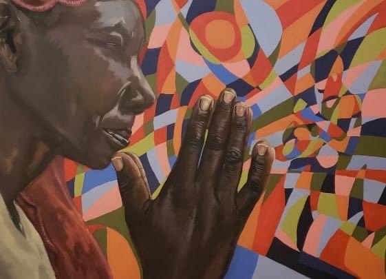 questar1959rep1's tweet photo. Jeremy McCrary
“Pearlie Jenkins”
40 x 56 inches
Acrylic Painting
.
.
.
.
#blackartist #gaartist #paintings https://t.co/2gfch5s4ij