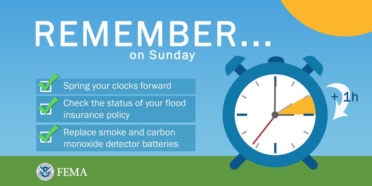 NewHopeFD's tweet image. It’s that time of year!  Roll your clock forward and change the batteries in your smoke and carbon monoxide detectors.  #NHFire #ncfire #firesafety