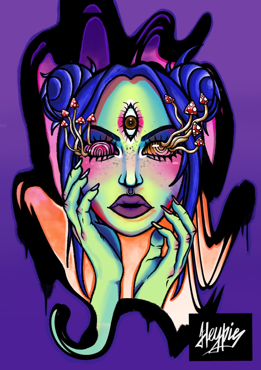 _Heypie_'s tweet image. I present you: my newest piece! 😳🌈
“ Alien sight”.
45 ADA 5/5 units only!! Grab yours before is gone 😳😳😳🙀🙀🙀 
Dm me for more info!