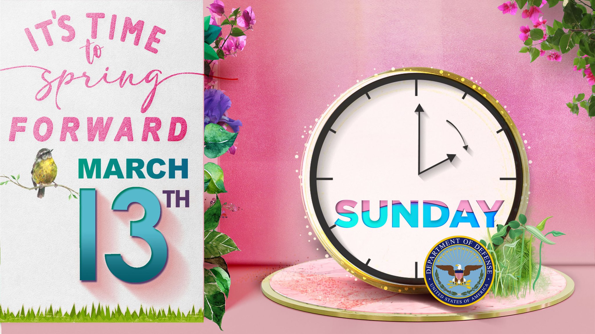 Department of Defense 🇺🇸 on Twitter "Just a reminder Daylight saving