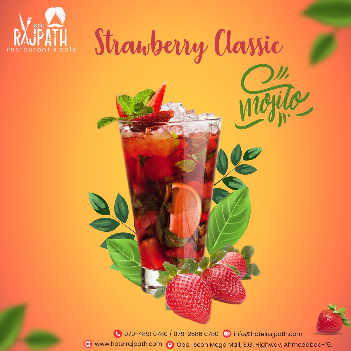 Hotel_Rajpath's tweet photo. Fizzy, minty, slightly sweet and packed with strawberries and lime, a Strawberry Classic Mojito is a refreshing treat to sip in the summer sun. Try this refreshing, perfectly sweet &amp; fragrant of the season today by visiting Hotel Rajpath!!
#StrawberryMojito #mojitos #hotelrajpath https://t.co/xnx5bN8EhG