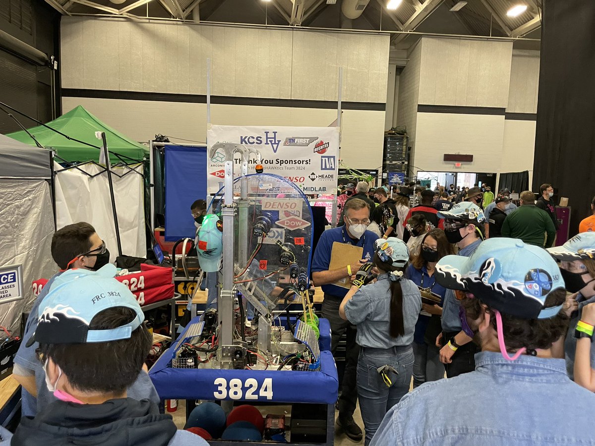 RoHAWKtics3824's tweet photo. 3824 is bringing two new FRC trophies back to @HVAHawks!
We were thrilled to join Alliance 2 with FRC 364, 4451 and 4533! We were Finalists! 🏆
We also won the Entrepreneurship Award! 🏆
We’ll see everyone in 3 weeks at #SMR2022!
#ECR2022 #omgrobots #morethanrobots #TNFIRST https://t.co/ZTNVjsDj2d