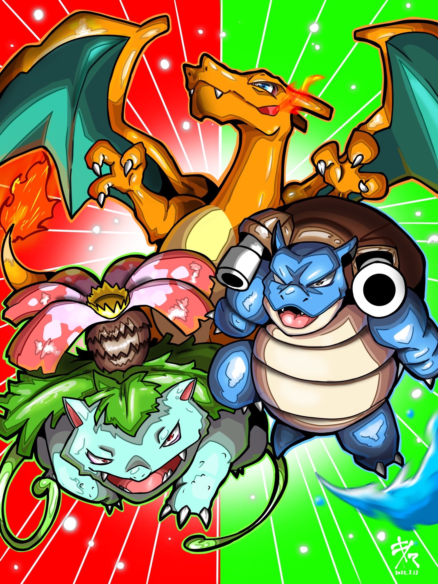 キリシマ 初代御三家 ポケモン ポケットモンスター赤緑 イラスト 絵 オリジナルイラスト Fanart 絵師さんと繋がりたい 絵描きさんと繋がりたい T Co Lh6c1vsie1 Twitter