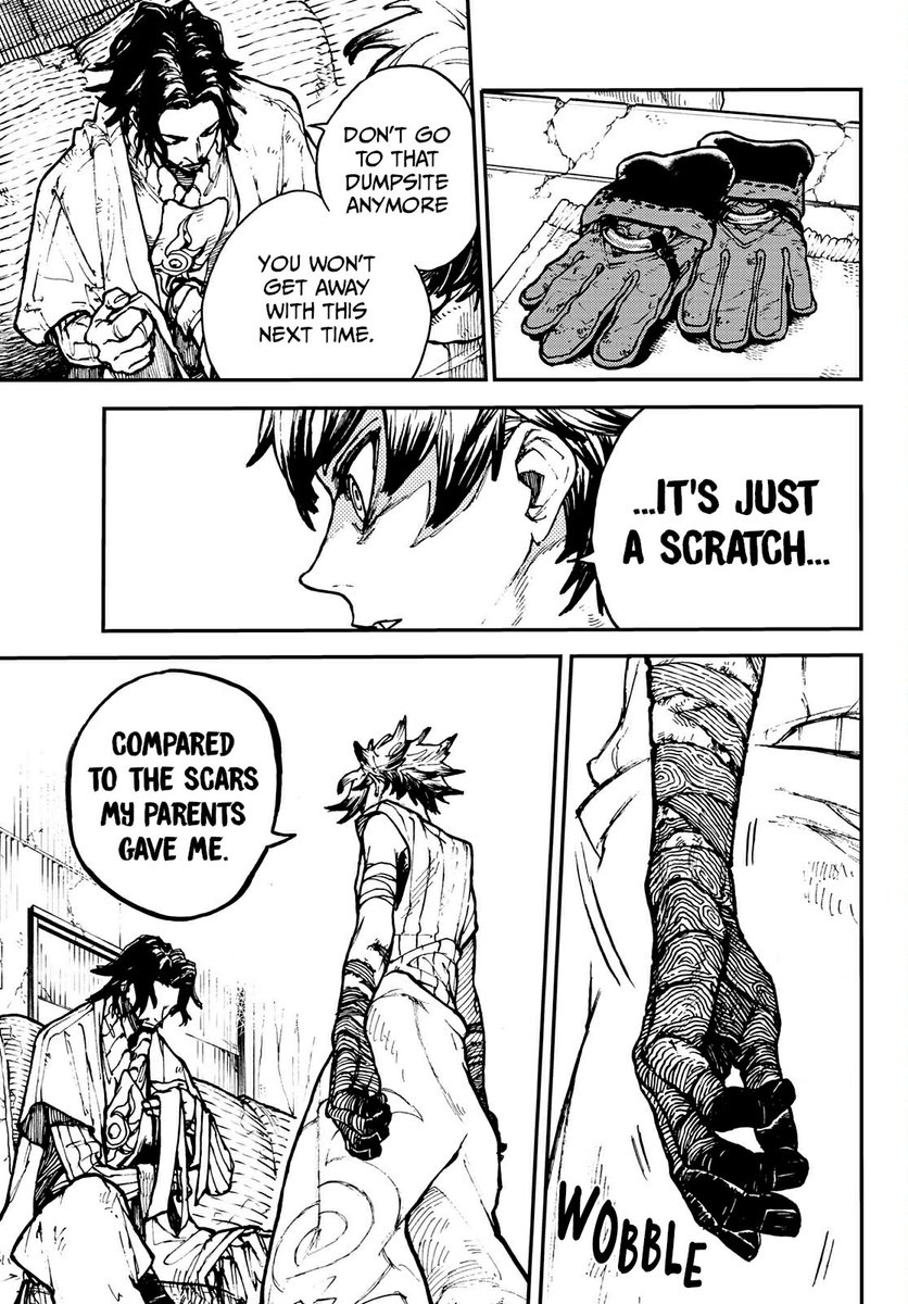 I always thought the power came from him or atleast his hands and even Engine mentioned he's a Giver. The moment I saw those hands, I knew they're no ordinary and who knows maybe his parents tried to burn it bcoz of his ability 💀 https://t.co/YpNvsPq6iT