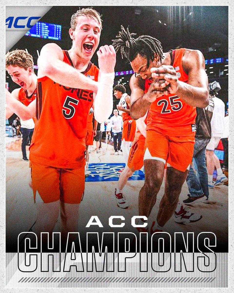 ESPN (@espn) on Twitter photo DOWN GO THE BLUE DEVILS โผ๏ธ
<a href="/HokiesMBB/">Virginia Tech Men's Basketball</a> wins the ACC Championship for the first time in program history ๐ DOWN GO THE BLUE DEVILS โผ๏ธ
<a href="/HokiesMBB/">Virginia Tech Men's Basketball</a> wins the ACC Championship for the first time in program history ๐