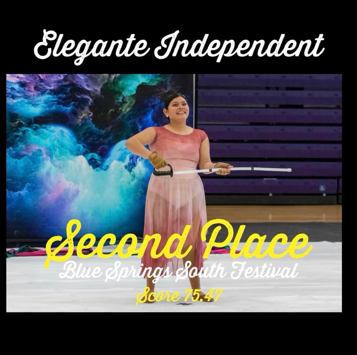esuathleticband's tweet photo. Congratulations to our Emporia State Winterguard “Elegante Independent” for their 2nd place finish today! Next stop, the MCCGA Championships on April 2nd! https://t.co/HWW9MqWAYJ