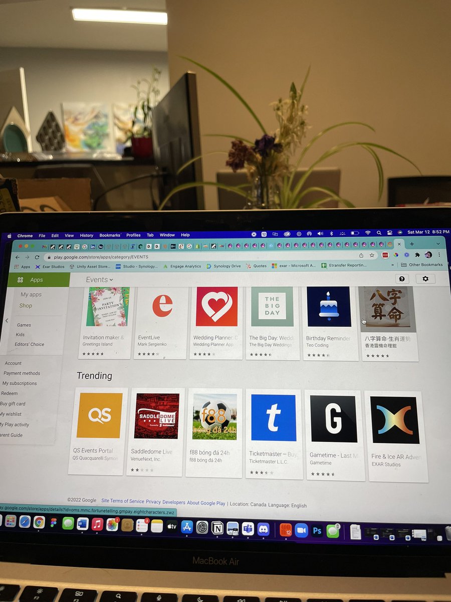 What a magical feeling <a href="/ExarStudios/">EXAR Studios</a> app built using @LightshipAR is trending on events apps on Google play store!! So exciting hugely successful event in Ottawa thanks to amazing work by everyone, check it out <a href="/ga7ahad/">Joe Gabriel 🧙🏼‍♂️✨ᯅ</a>
